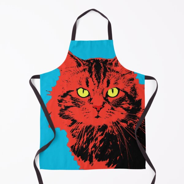 Item preview, CAT POP ART RED BLUE designed and sold by NYWA-ART.