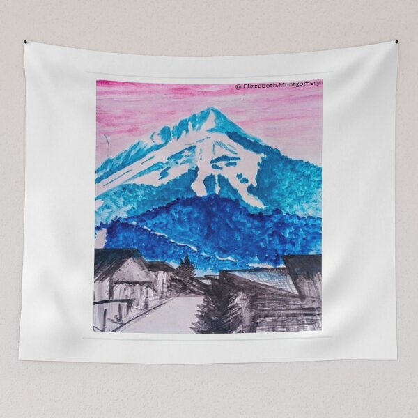 Item preview, Liz beautiful mountain scene hand painted designed and sold by sailorsam1805.