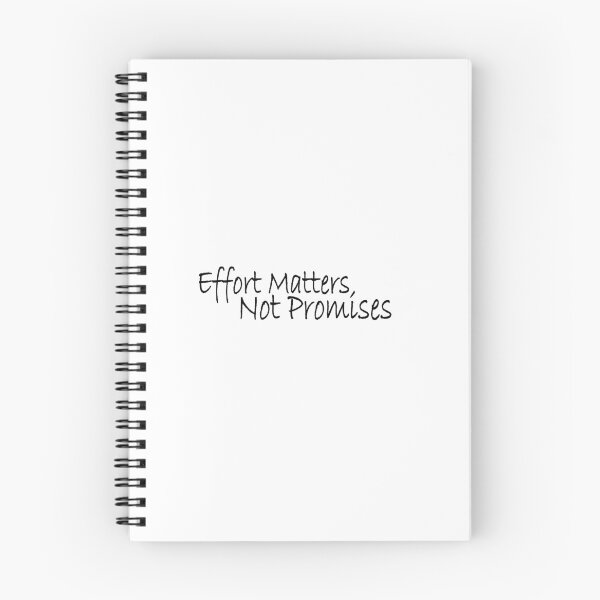 Item preview, effort matters not promises designed and sold by Positive Mindzet!.