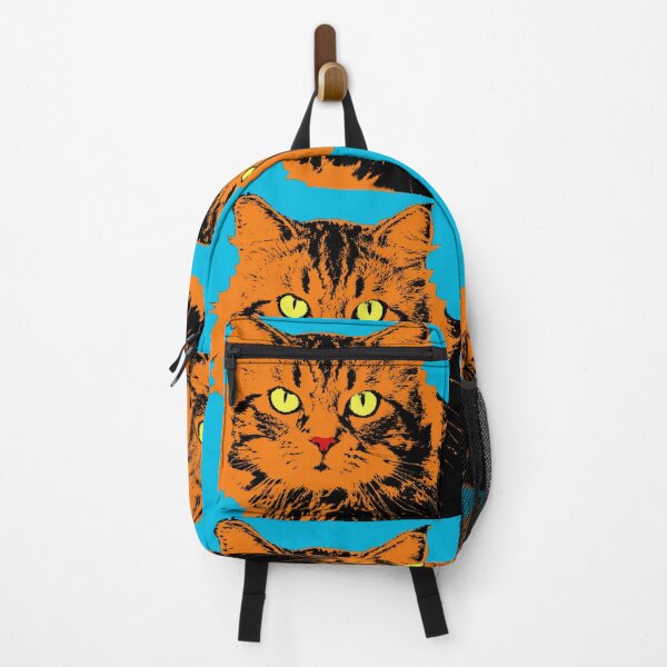 Item preview, Pop cat orange blue designed and sold by NYWA-ART.