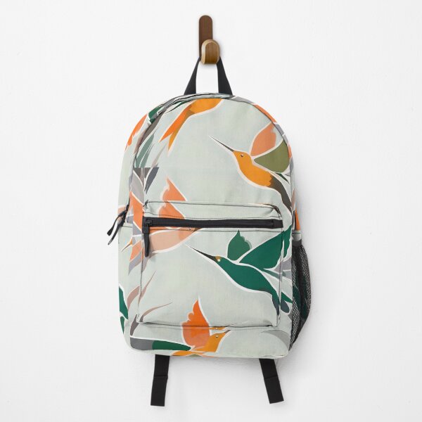 Item preview, Birds Flying From Branch To Branch Green And Peach designed and sold by Ciervo Primavera.