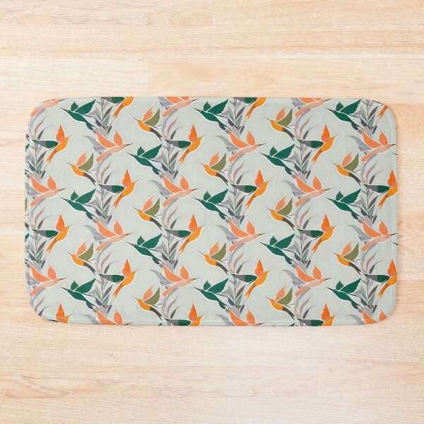 Item preview, Birds Flying From Branch To Branch Green And Peach designed and sold by Ciervo Primavera.