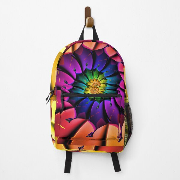 Item preview, Rainbow Abstract Spiralling Flower Pattern designed and sold by pinkal.
