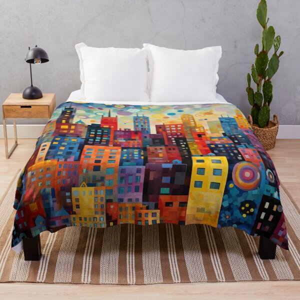Item preview, Colourful Cityscape designed and sold by whitecat23.