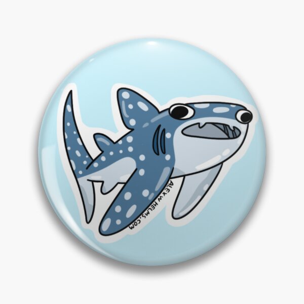 Item preview, Silly Stickers Whale Shark - Realistic Edition designed and sold by Alex Helms Illustrations.