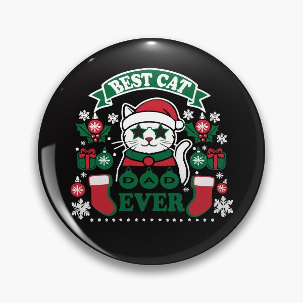 Item preview, Best Cat Dad Ever Christmas Cat Design designed and sold by JustBeeAwesome.