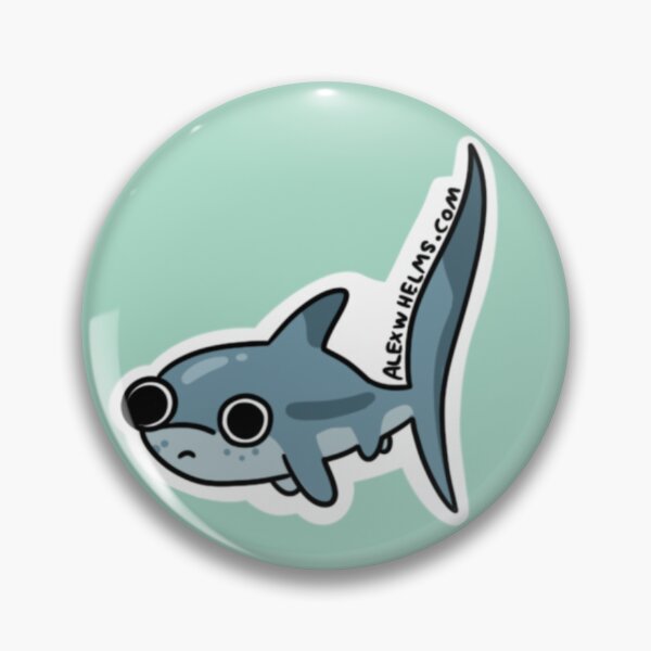 Item preview, Silly Stickers Thresher Shark - Realistic Edition designed and sold by Alex Helms Illustrations.