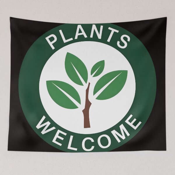 Item preview, Plants welcome pictogram designed and sold by NextDoorShoop.
