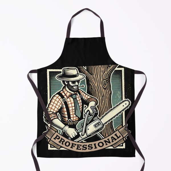Item preview, Lumberjack with Chainsaw Rustic Artwork for Arborists designed and sold by IceBathDESIGNS.