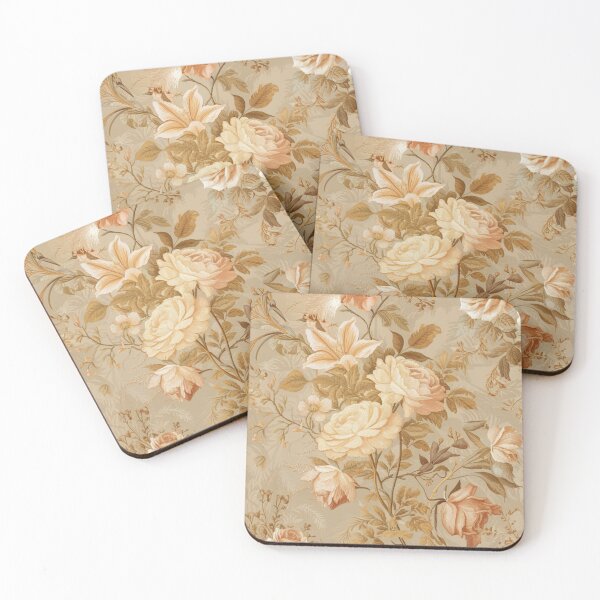 Item preview, Antique Floral Wallpaper designed and sold by whitecat23.