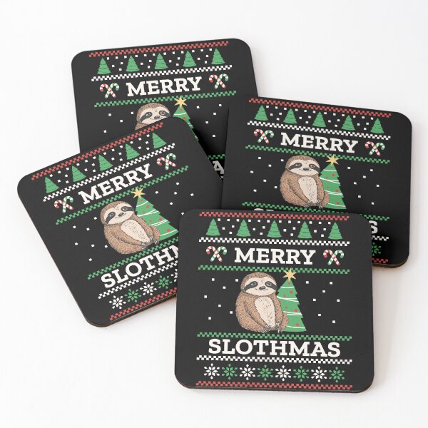 Item preview, Merry Slothmas Christmas Sloth designed and sold by DomTeesHaven.