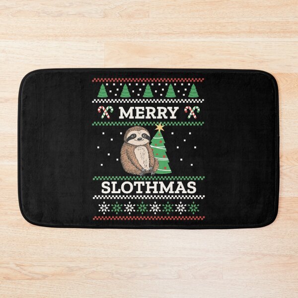 Item preview, Merry Slothmas Christmas Sloth designed and sold by DomTeesHaven.