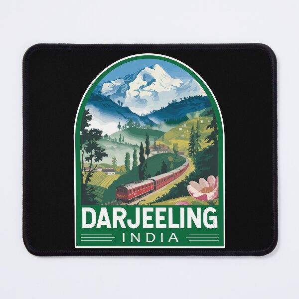 Item preview, Darjeeling India Travel Art Emblem designed and sold by KrisSidDesigns.