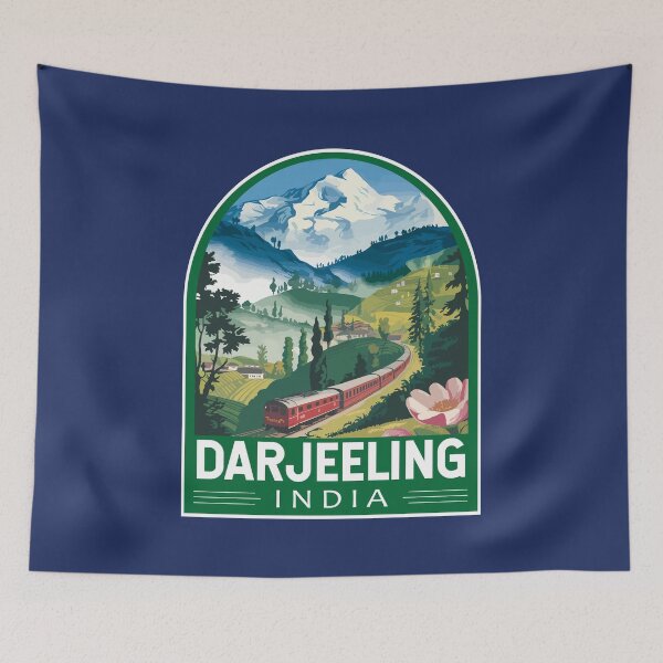 Item preview, Darjeeling India Travel Art Emblem designed and sold by KrisSidDesigns.