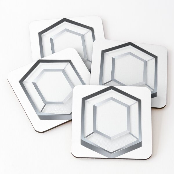 Item preview, Silver Hexagon Geometric Design designed and sold by cornelliusy.