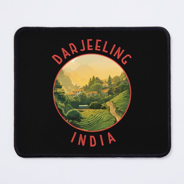 Item preview, Darjeeling India Retro Distressed Circle designed and sold by KrisSidDesigns.