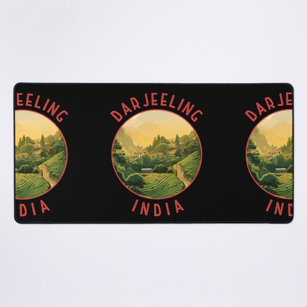 Item preview, Darjeeling India Retro Distressed Circle designed and sold by KrisSidDesigns.