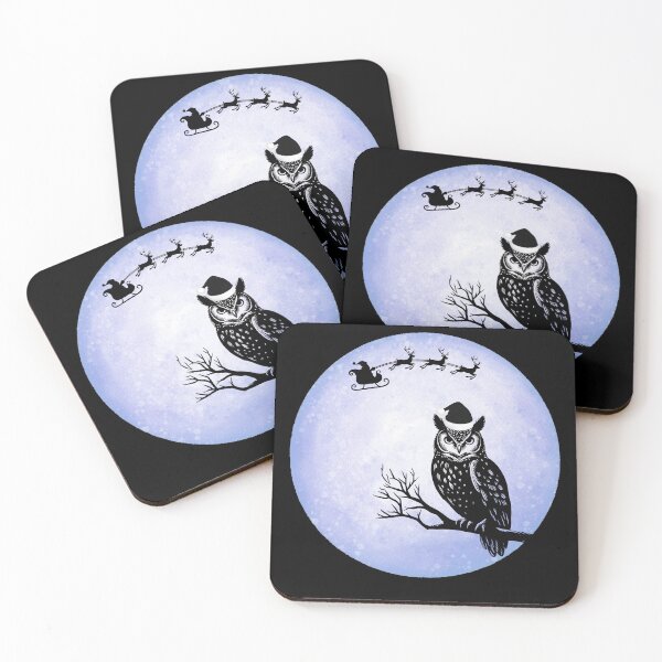 Item preview, Ho ho ho owl xmas  designed and sold by EnchantedOwl.