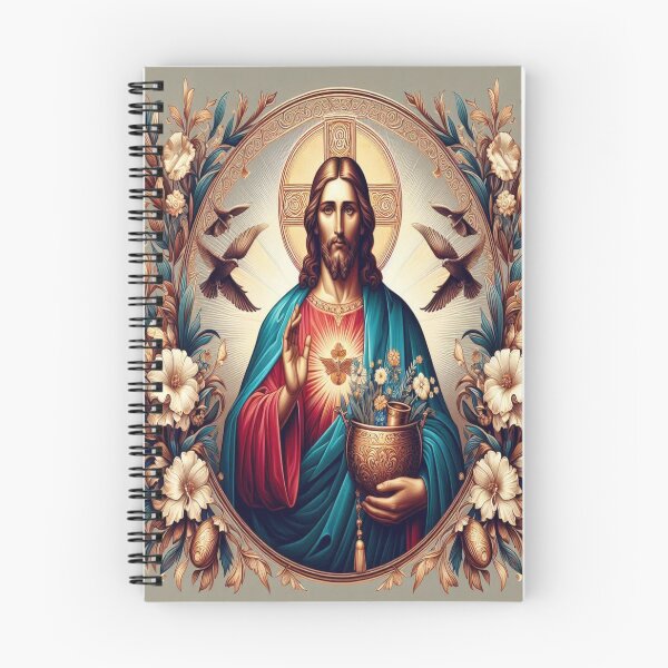Item preview, Jesus in Byzantine Design Spiral Journal designed and sold by anaamal.