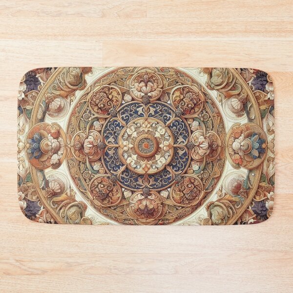 Item preview, Golden Grace | Luxurious Floral Motifs designed and sold by Epic--Art.