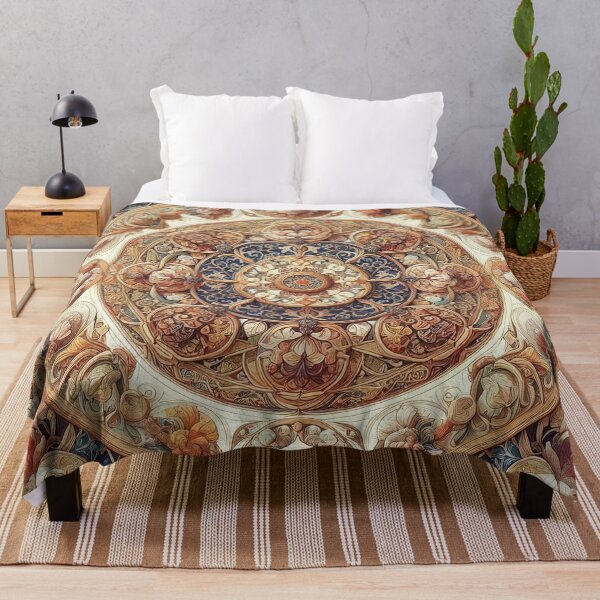 Item preview, Golden Grace | Luxurious Floral Motifs designed and sold by Epic--Art.