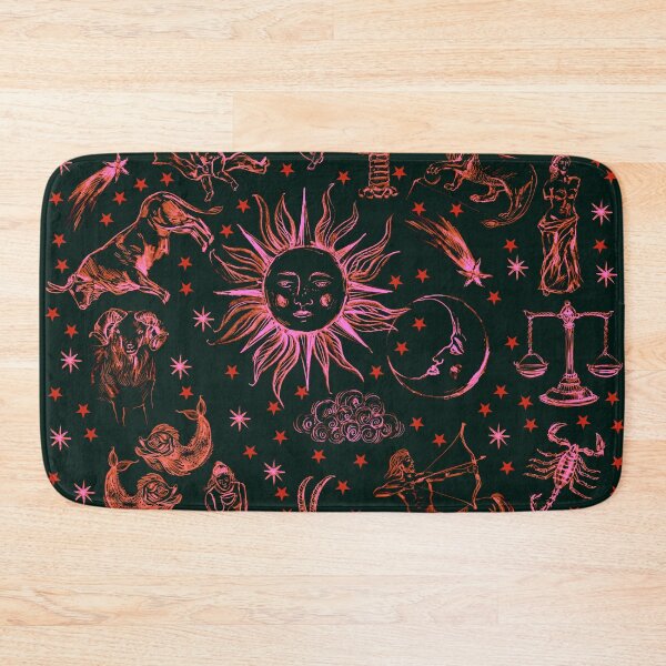 Item preview, Zodiac signs circle in pink neon color designed and sold by bokasin.