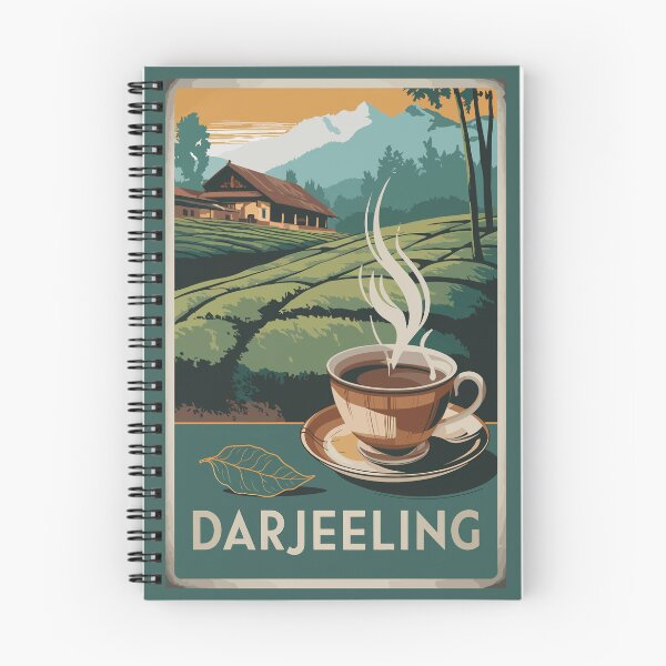 Item preview, Darjeeling India Tea Travel Art Vintage designed and sold by KrisSidDesigns.
