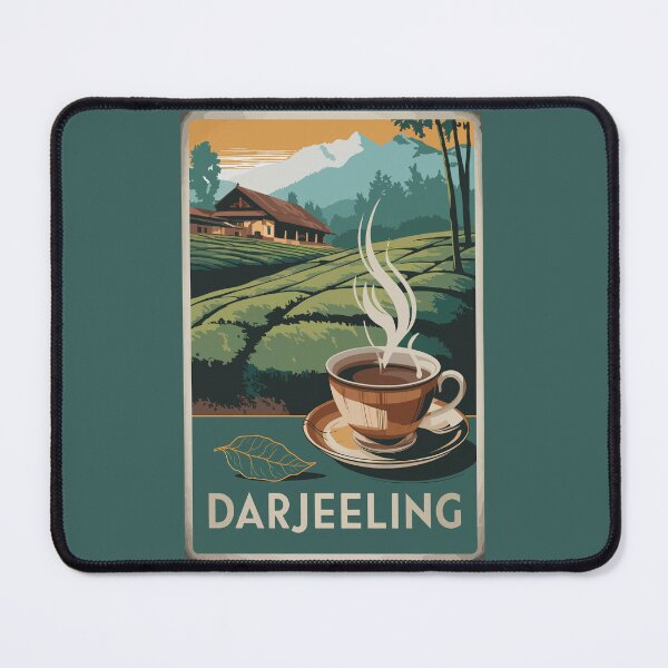 Item preview, Darjeeling India Tea Travel Art Vintage designed and sold by KrisSidDesigns.