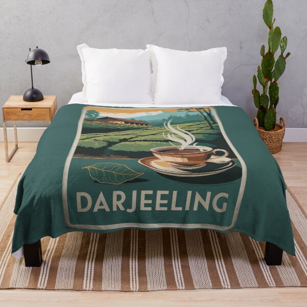 Item preview, Darjeeling India Tea Travel Art Vintage designed and sold by KrisSidDesigns.