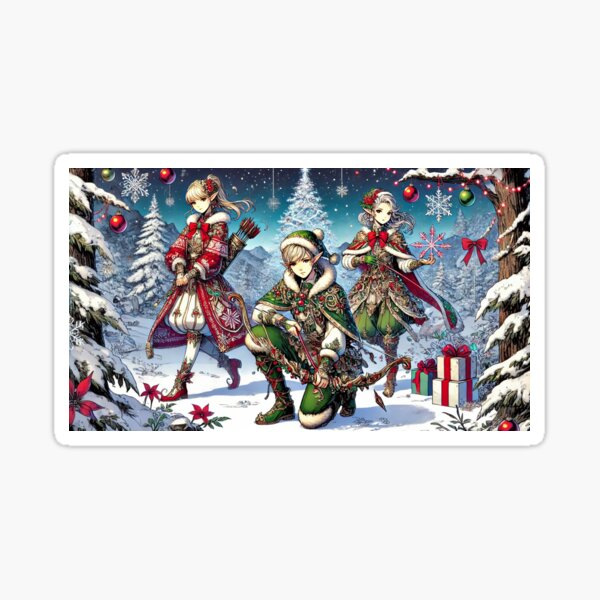 Item preview, Elven Winter Guardians designed and sold by EndOfRainbowArt.