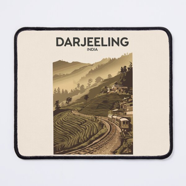 Item preview, Darjeeling India Illustration Travel Art Vintage designed and sold by KrisSidDesigns.