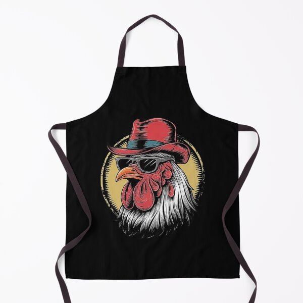 Item preview, Cool Rooster in Hat Design - Retro Chicken Illustration designed and sold by love3617.