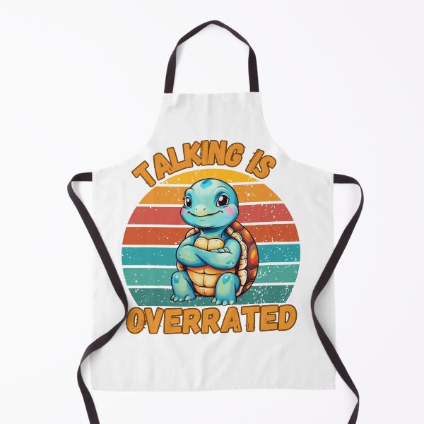 Item preview, Talking Is Overrated - Cute Turtle Introvert Humor designed and sold by JCRockDesign.