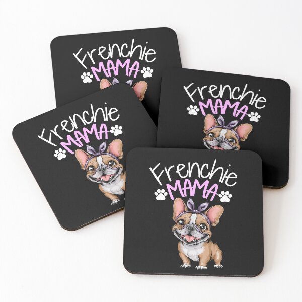 Item preview, Frenchie Mama Purple Ribbon - Cute French Bulldog  designed and sold by Smix Pixels.