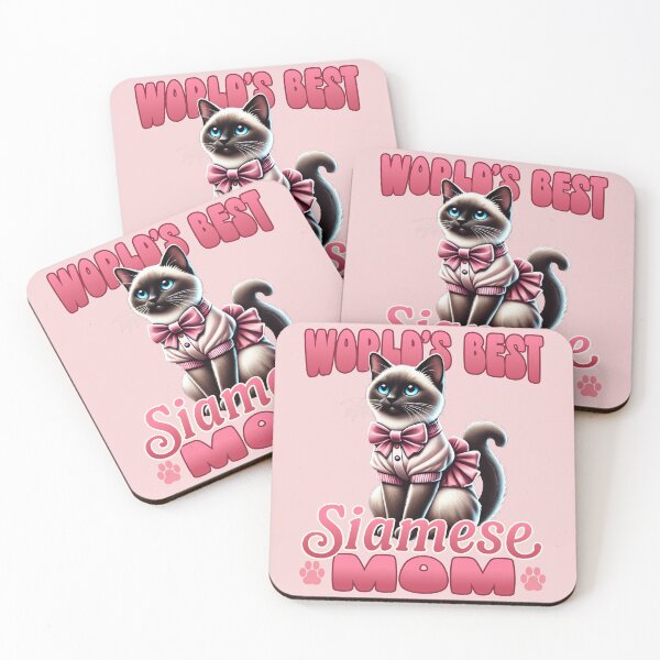 Item preview, World's Best Siamese Cat Mom - Cute Cat Lover Design designed and sold by Victor Shadehorn.