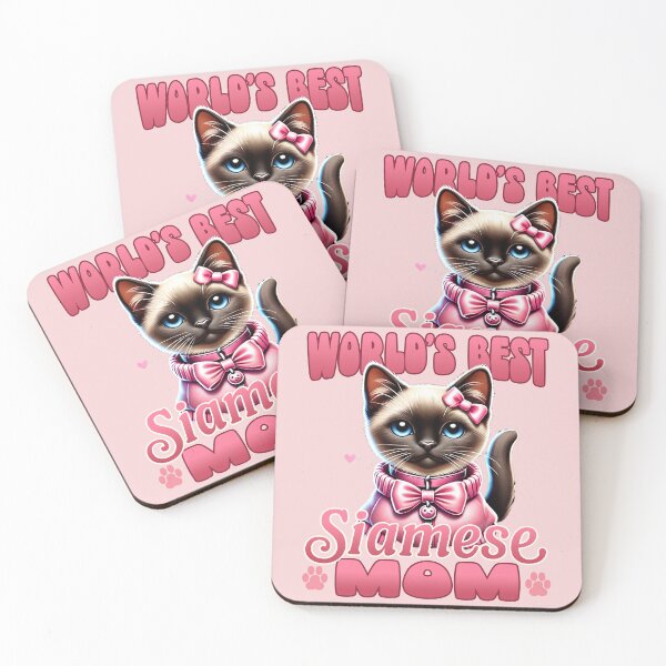 Item preview, World's Best Siamese Cat Mom - Adorable Feline Lover Gift designed and sold by Victor Shadehorn.