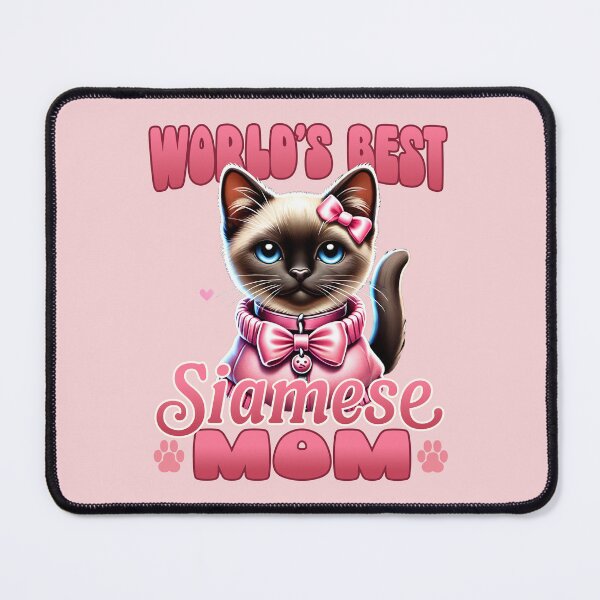 Item preview, World's Best Siamese Cat Mom - Adorable Feline Lover Gift designed and sold by Victor Shadehorn.