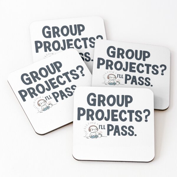 Item preview, Group Projects? I’ll Pass - Funny Introvert Humor designed and sold by JCRockDesign.