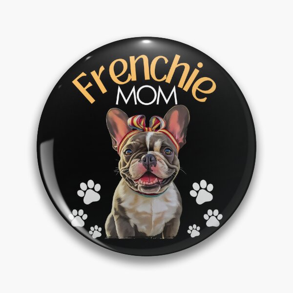 Artikelvorschau, Frenchie Mama Pink Ribbon – Süße französische Bulldogge entworfen und verkauft von Smix Pixels.