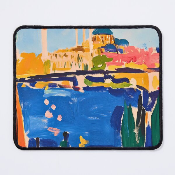 Item preview, Istanbul Skyline with Waterfront in Fauvist Artistic Style designed and sold by Moisky Art.
