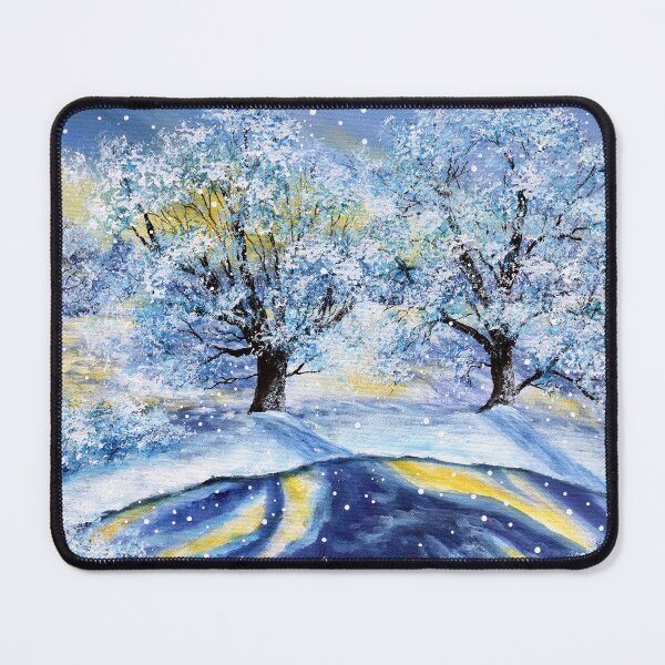 Item preview, Oak Trees by a Frozen Pond designed and sold by BreezyZen.