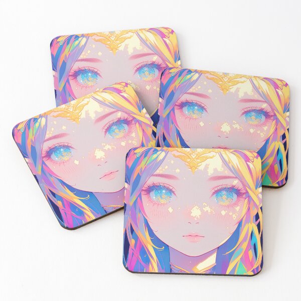 Item preview, Fantasy Rainbow Elf Anime Girl designed and sold by bubblegoth.