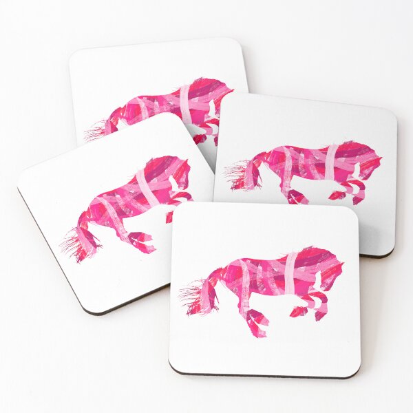 Item preview, Pink Brush Stroke Horse Silhouette designed and sold by OryPhotography.