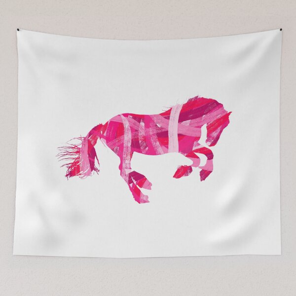 Item preview, Pink Brush Stroke Horse Silhouette designed and sold by OryPhotography.