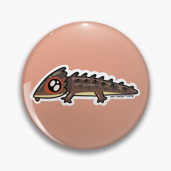 Item preview, Silly Stickers Red Eyed Crocodile Skink - Realistic Edition designed and sold by Alex Helms Illustrations.