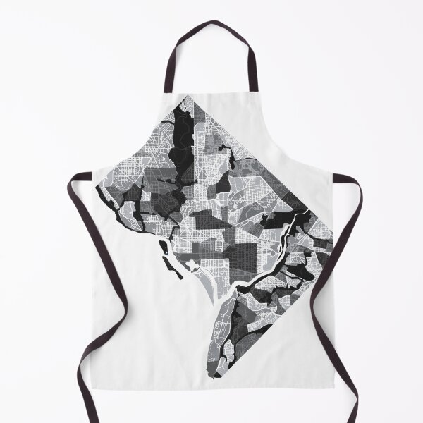 Item preview, Washington DC Neighborhood Map BW designed and sold by polliadesign.