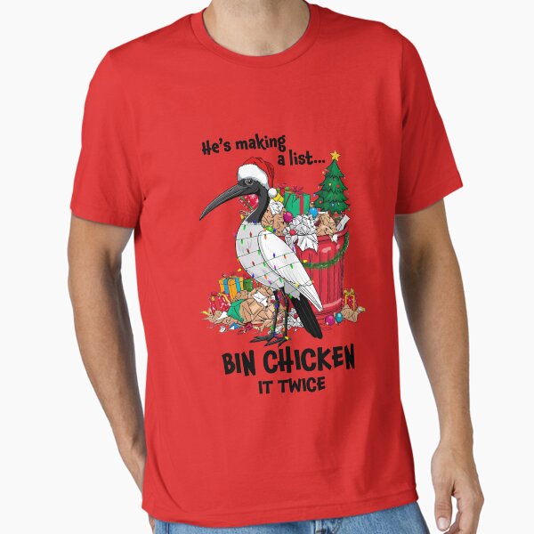 Item preview, He is making a list, bin chicken it twice - Aussie Xmas Ibis designed and sold by Pawsitive House.