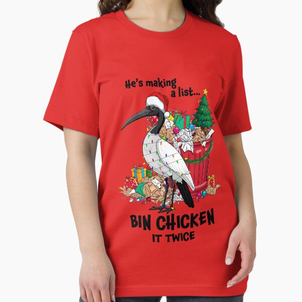 Item preview, He is making a list, bin chicken it twice - Aussie Xmas Ibis designed and sold by Pawsitive House.