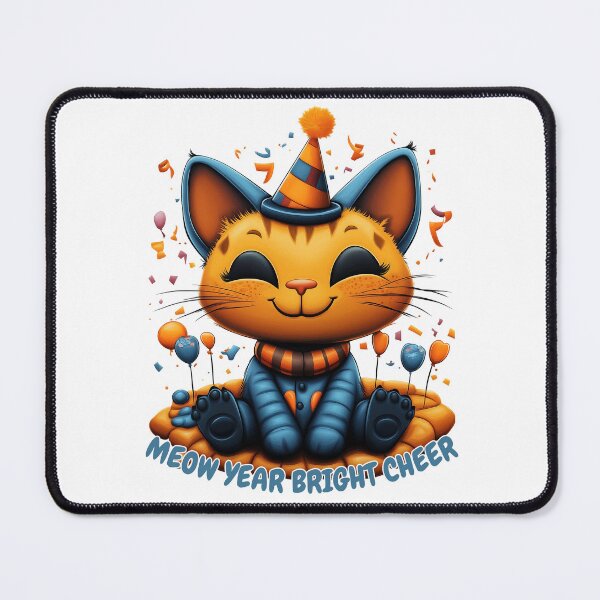 Item preview, Meow Year Fun, Party Kitty, Bright Cheer, Festive Cat, Happy Vibes designed and sold by BukkyStory.