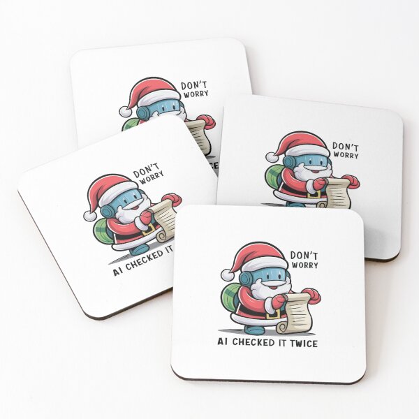 Item preview, Don’t Worry AI Checked It Twice Funny Gift For AI Lovers designed and sold by CosmicFreedom9.